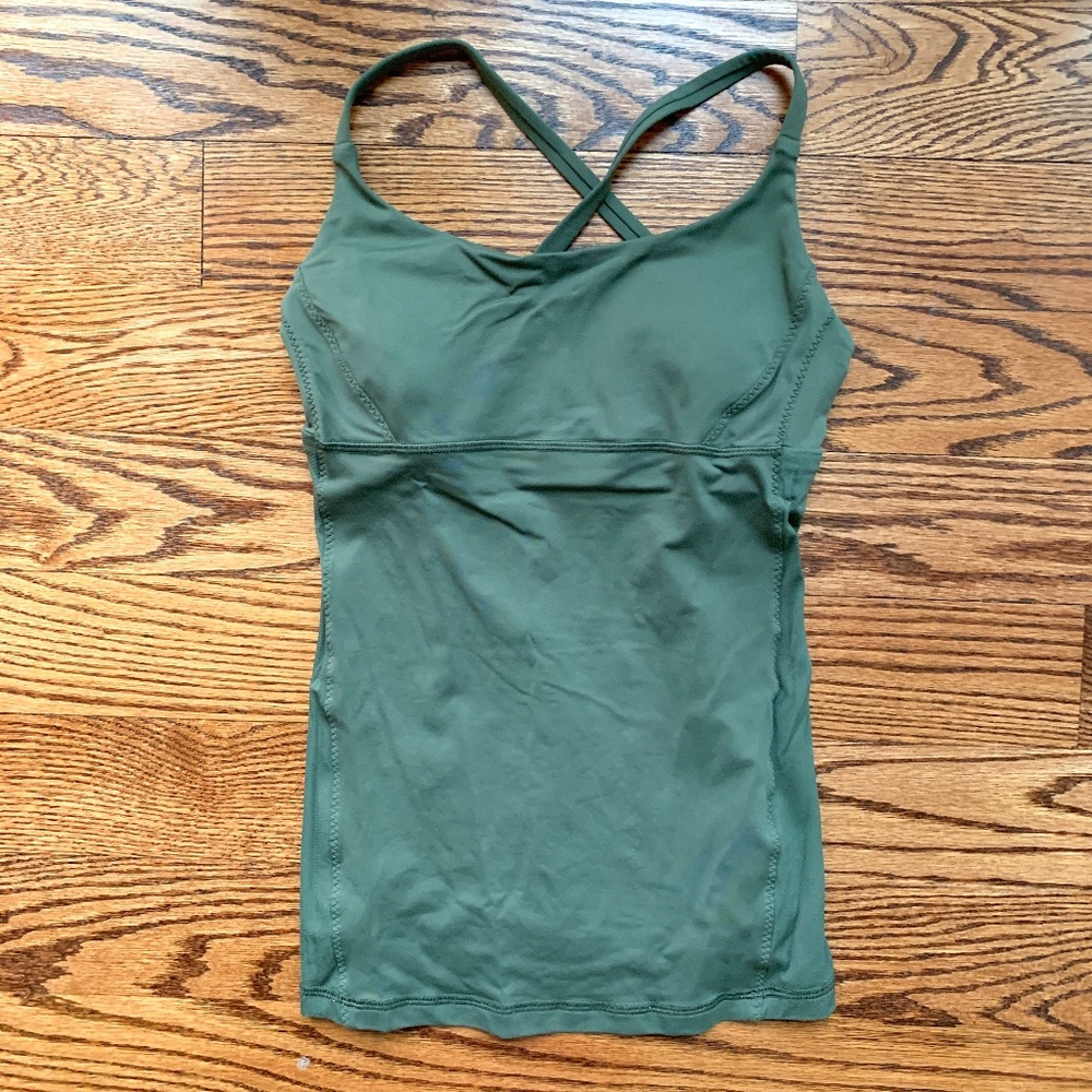 Green Lululemon Tank Size 4
